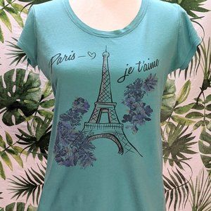Turquoise NY&CO Paris Top (Size: X-Small)